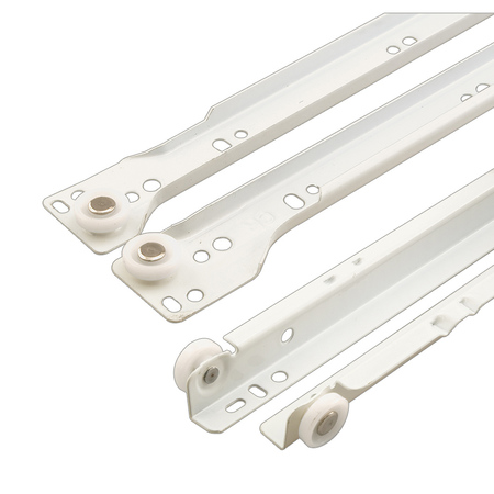 PRIME-LINE White, Bottom-Mount Drawer Slides (1-Pair) R 7211